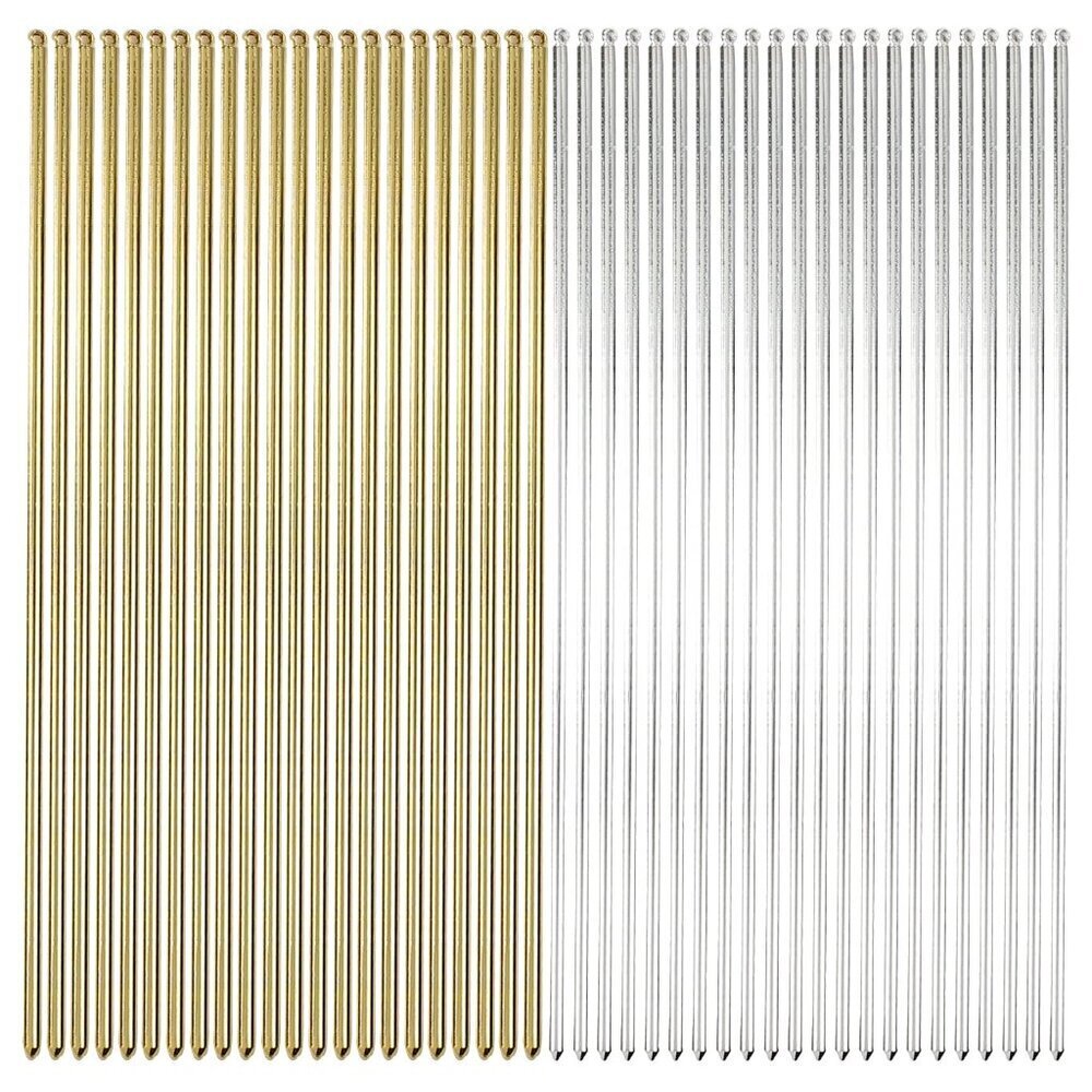 Hair Sticks Metal 6 Inch Gold Silver Hair Pins For Updos Diy Crafts Bulk